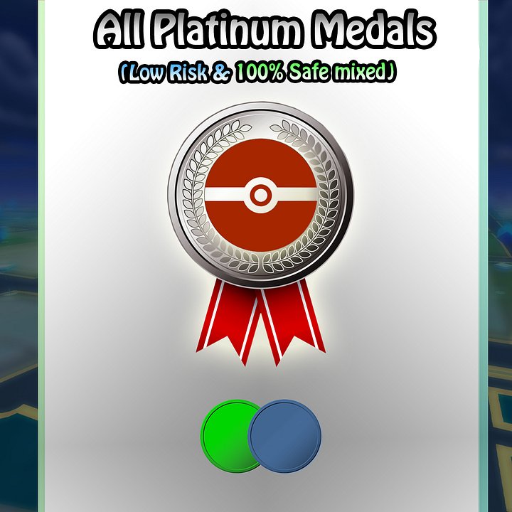 🟢🔵All Platinum Medals (Low Risk & 100% Mixed) product image (1)