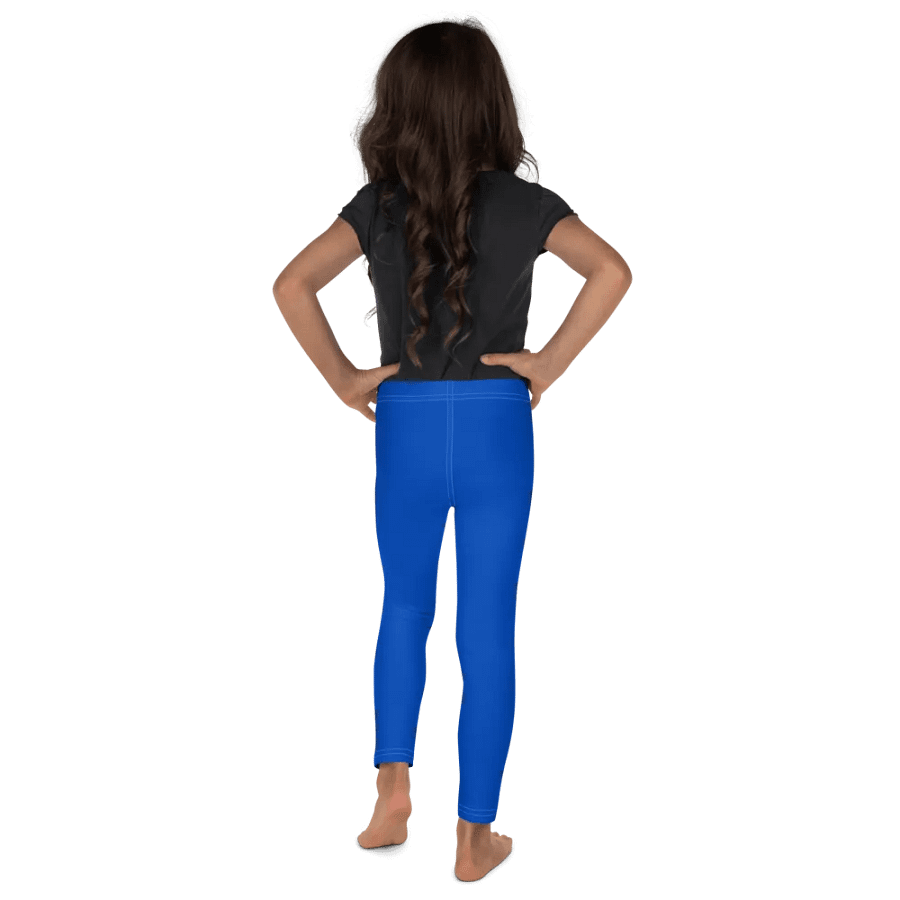Absolute Blue Color Kids Leggings product image (2)