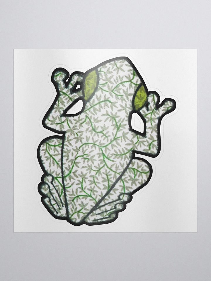 Big Frog Sticker in Ivy product image (1)