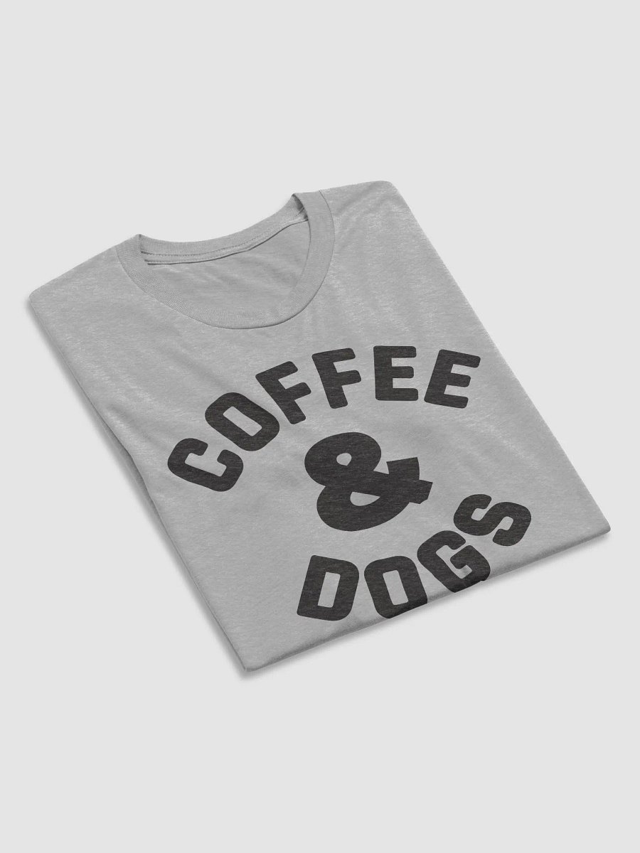 Coffee & Dogs // Unisex Triblend (Black Heather text) product image (22)