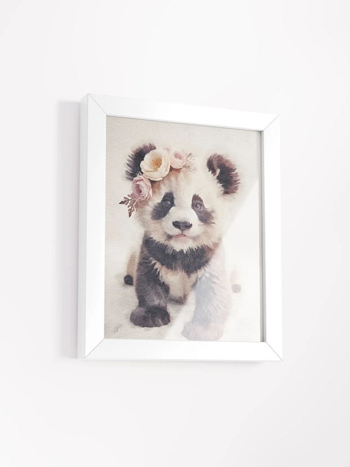 Panda Cub Flower Crown Print product image (38)