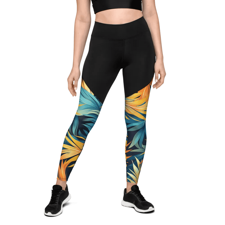 Tropical Flow Sports Leggings product image (8)
