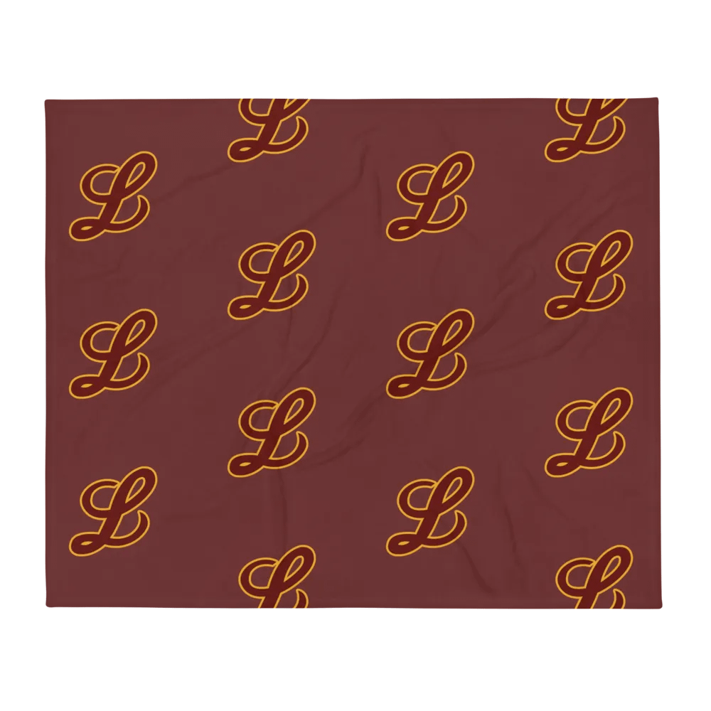 Maroon "L" Pattern Blanket product image (1)