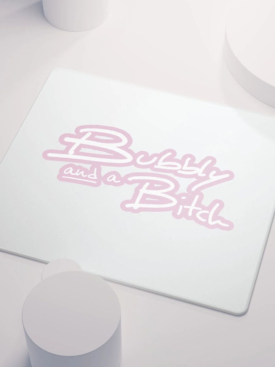 Bubbly and a B*tch (lined design, #E1B9CE) mouse pad product image (3)
