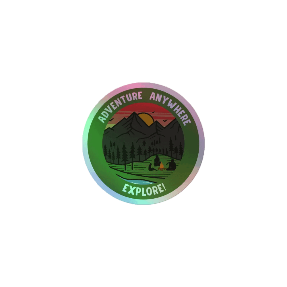 Adventure Anywhere Reflective Sticker 3