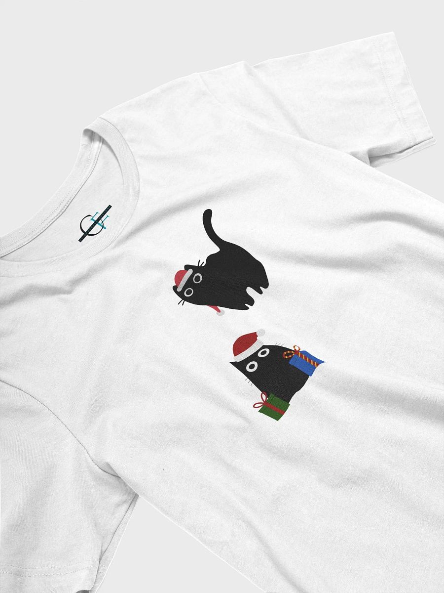 Christmas Cats Duo T-Shirt, Black Cat Christmas product image (5)
