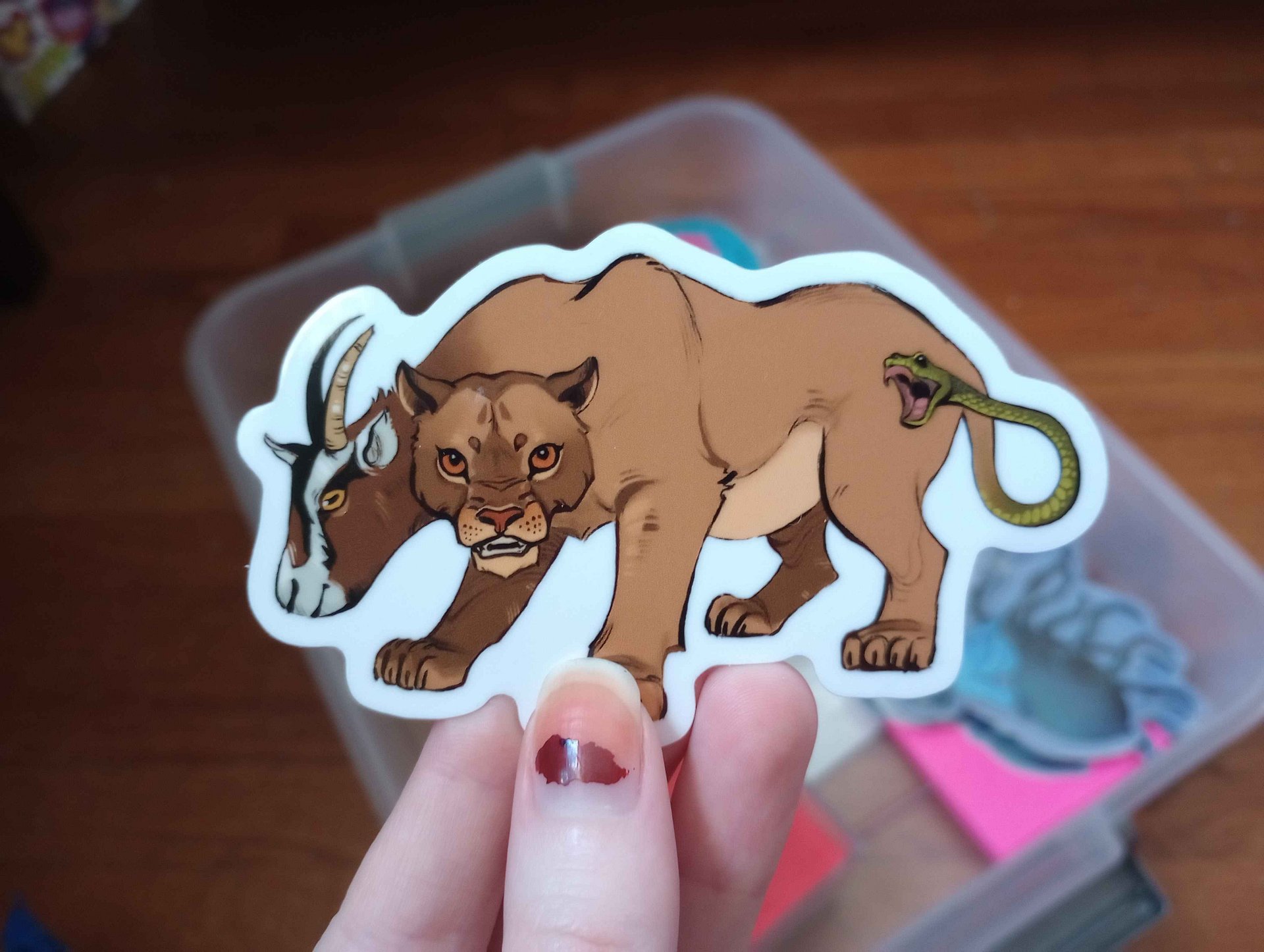 Mama Chimera Sticker product image (1)