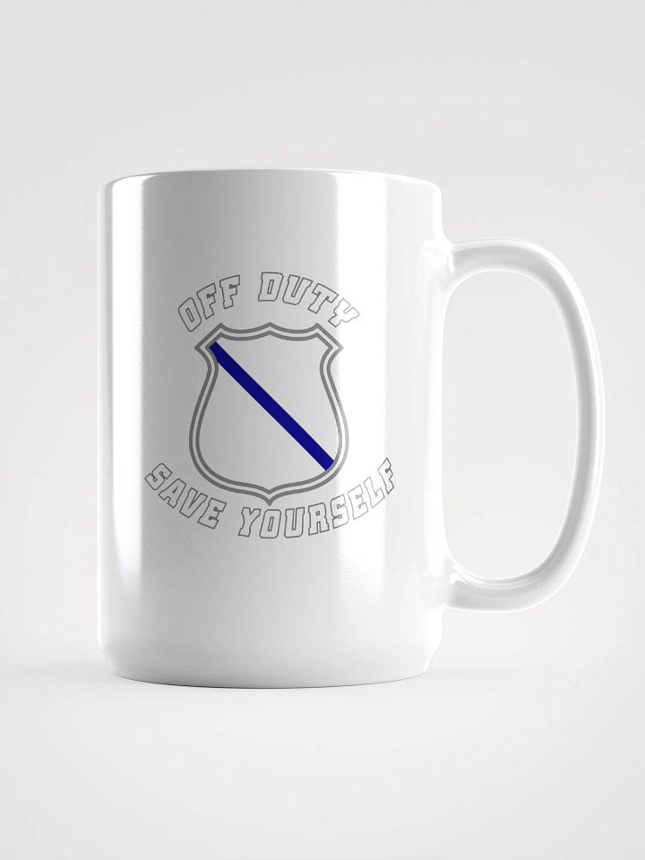 "Off Duty, Save Yourself" Police Coffee Cup product image (1)