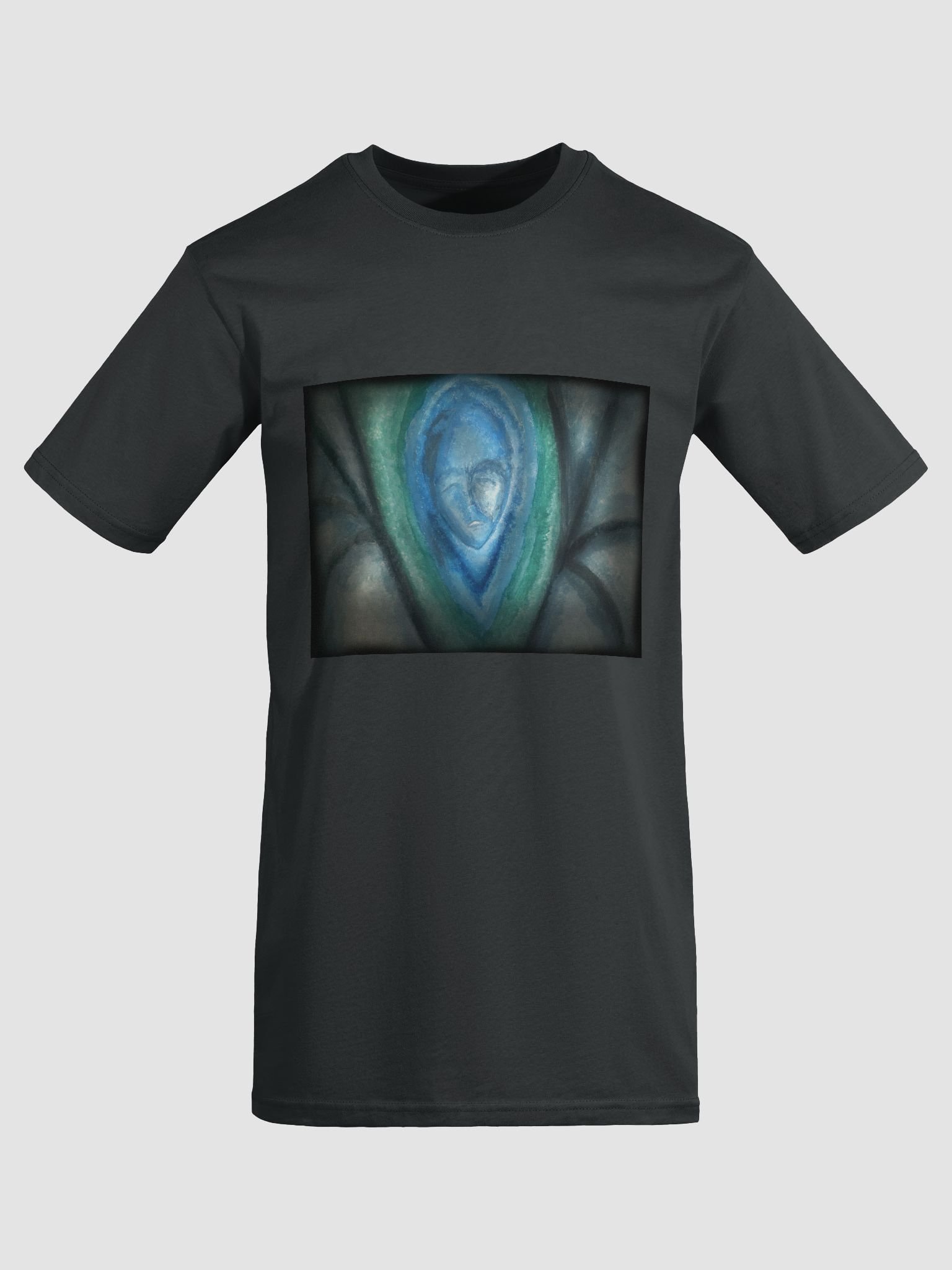 Dreamlike Blue Abstract Face Tee product image (1)