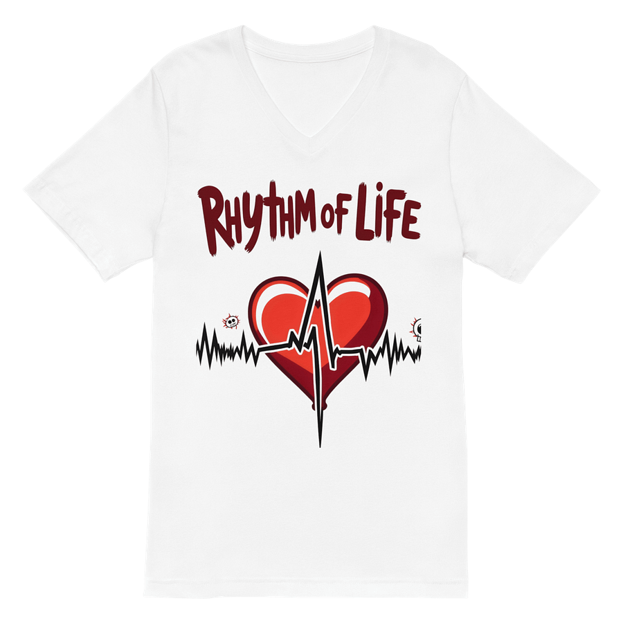 Rhythm of Life Heartbeat V-Neck T-Shirt product image (2)