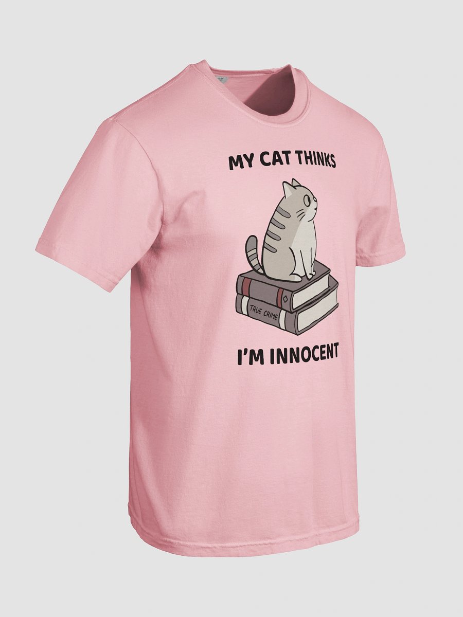 Hand-drawn Purr-fect Gift for Cat Moms Who Love Murder Mysteries - True Crime Graphic Tee product image (8)