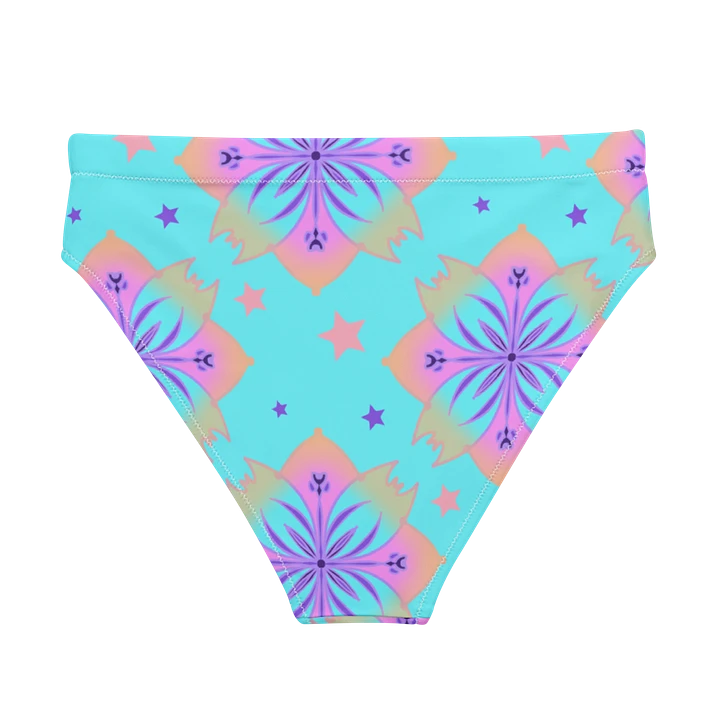 Pretty Pastel Bow Pattern High Waisted Bikini Bottom product image (2)