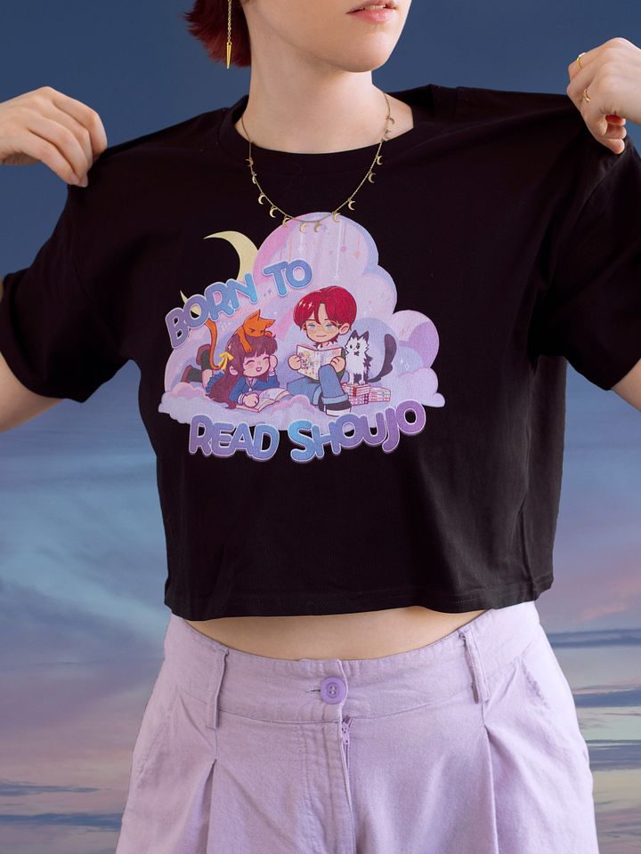 Born to Read Shoujo Crop Top (Night Version) product image (26)