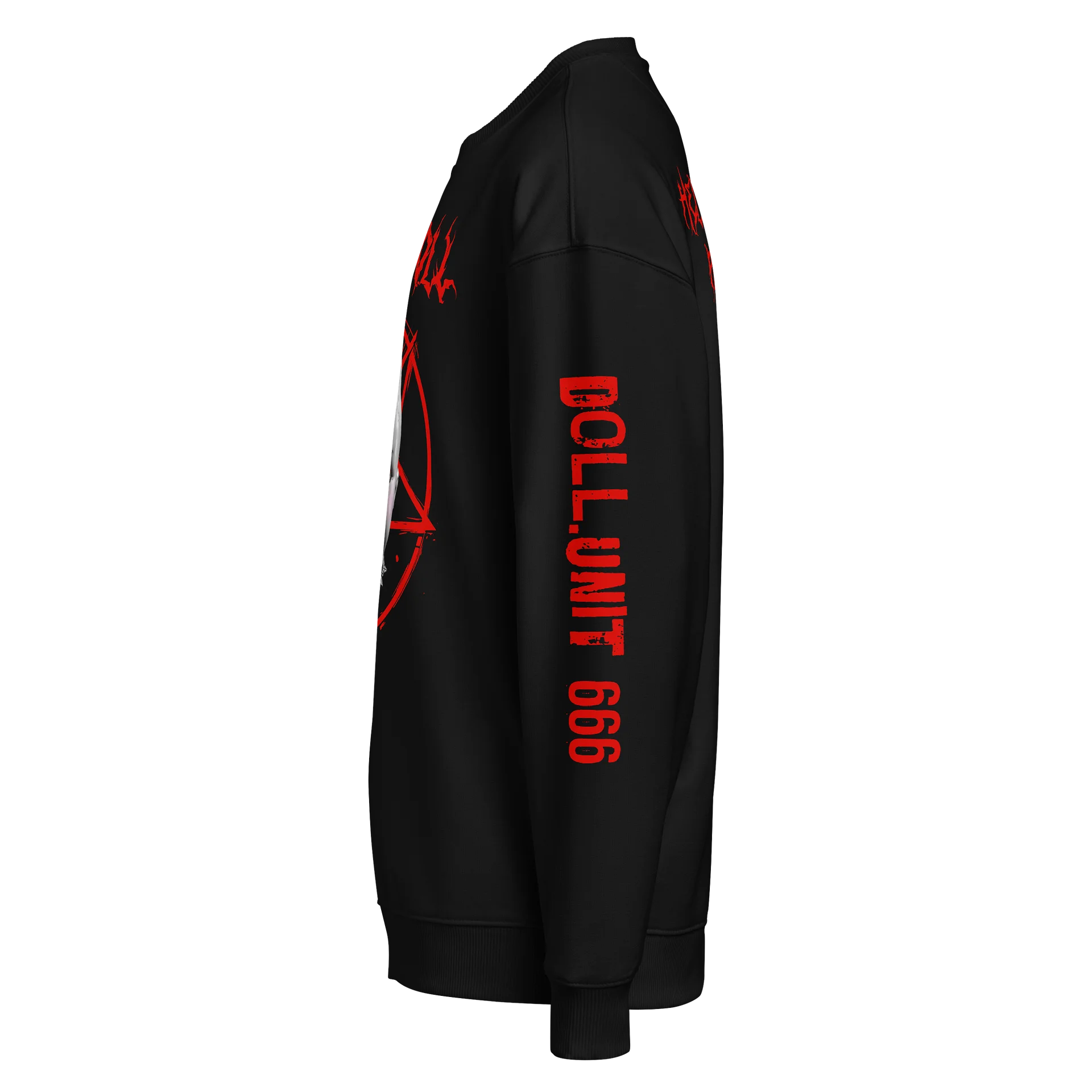 Evil Doll Unisex Organic Oversized Sweatshirt product image (3)