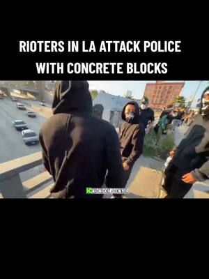 Rioters in LA really aren't helping their cause. #Lariots #iceprotest 