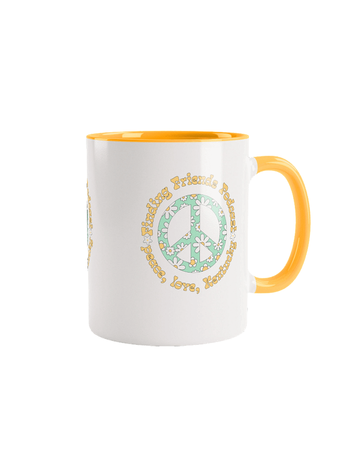 Retro Peace Floral Ceramic Mug product image (1)