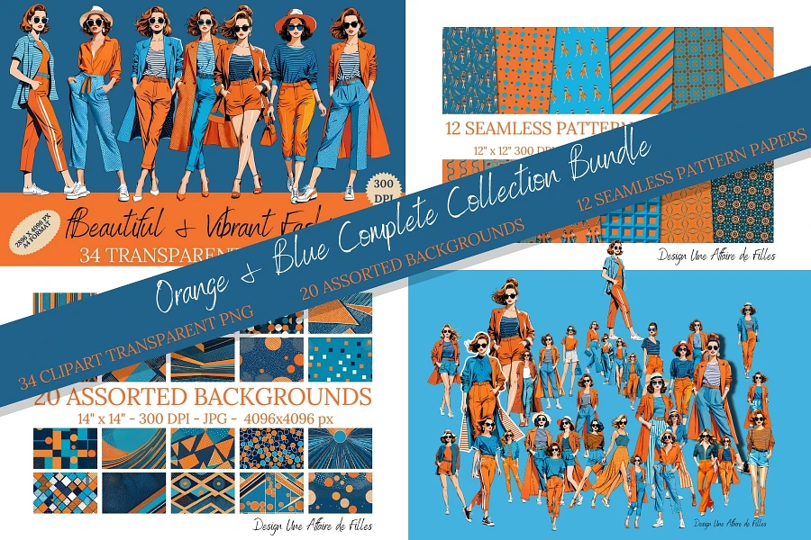 ORANGE & BLUE - COMPLETE COLLECTION BUNDLE product image (1)