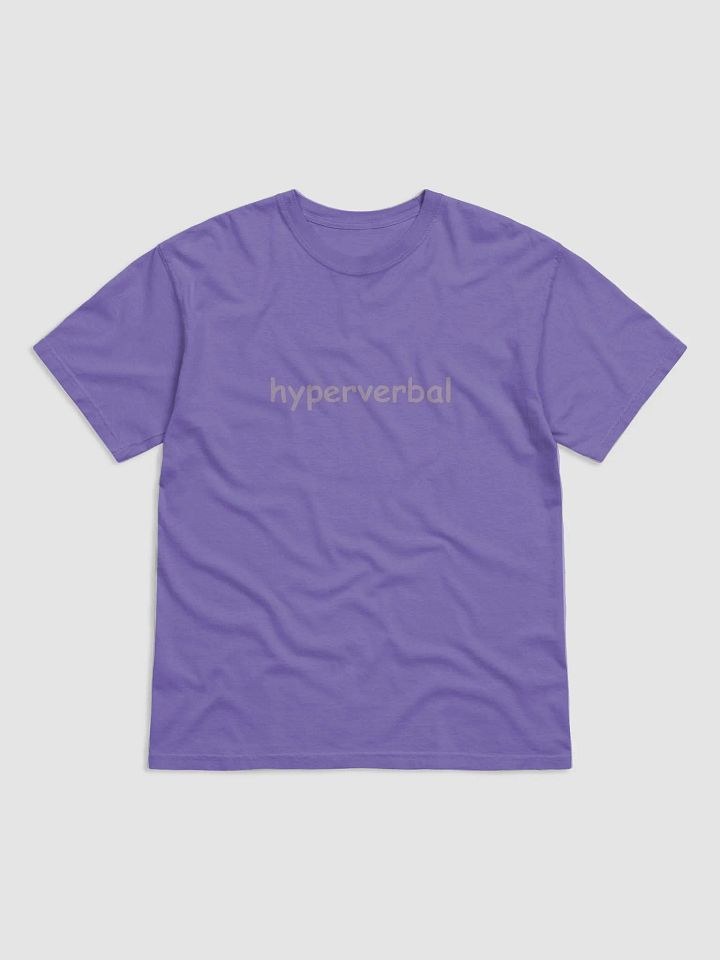 hyperverbal (comic sans, #B19CBB) garment-dyed tee product image (25)