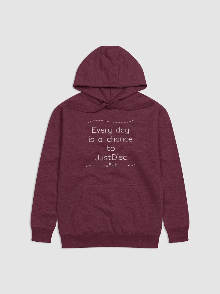 JustDisc Every Day - Cotton Heritage Unisex Premium Hoodie (White Logo) product image (1)
