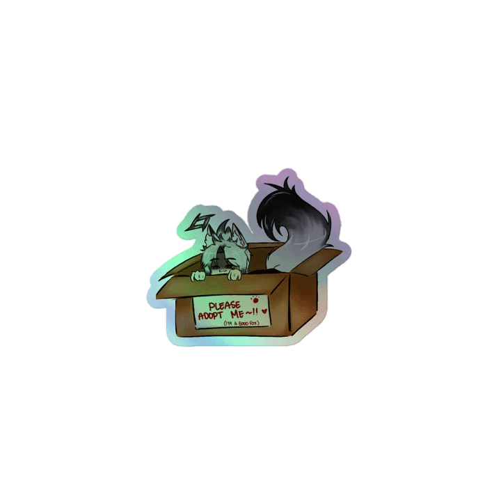 Fox in a Box Holographic Sticker Set product image (1)
