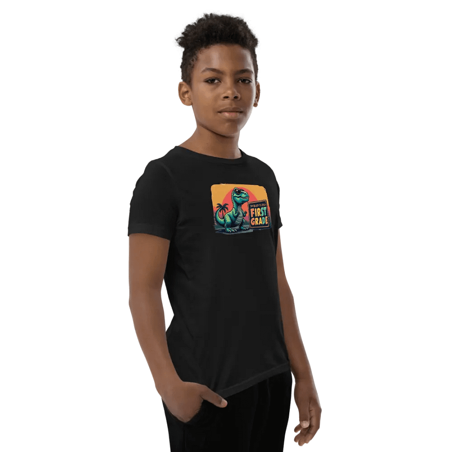 Dino Crush First Grade Youth T-Shirt product image (9)