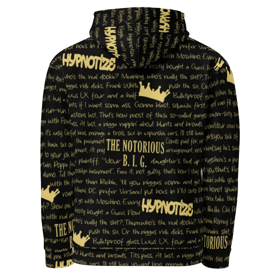 Hypnotize - The Notorious B.I.G. - BLACK w/GOLD - Unisex Hoodie product image (3)