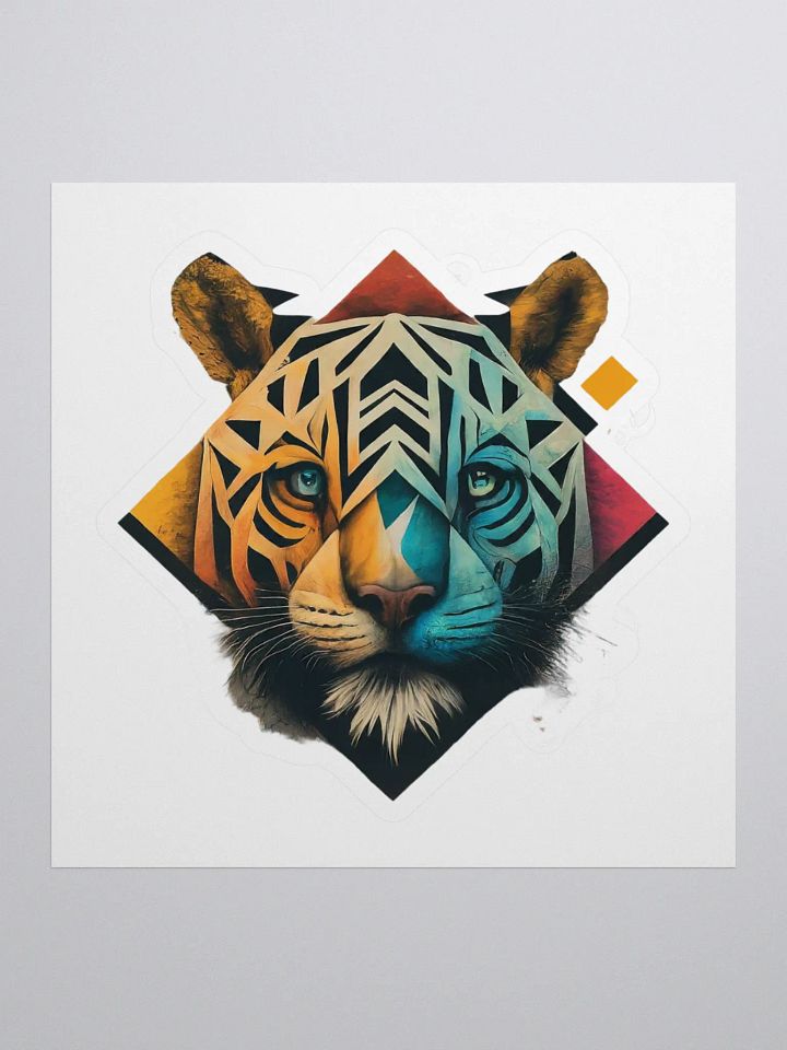 Tiger Prism Kiss Cut Stickers product image (1)
