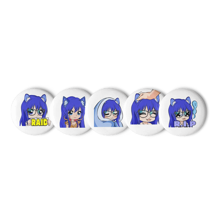 Panda emote pin badges product image (3)