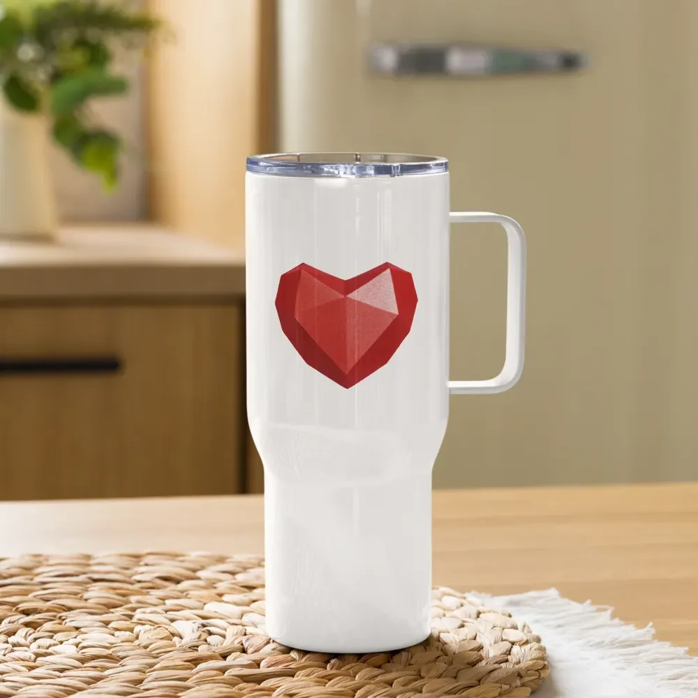 Gemstone Heart Travel Mug with Handle product image (11)