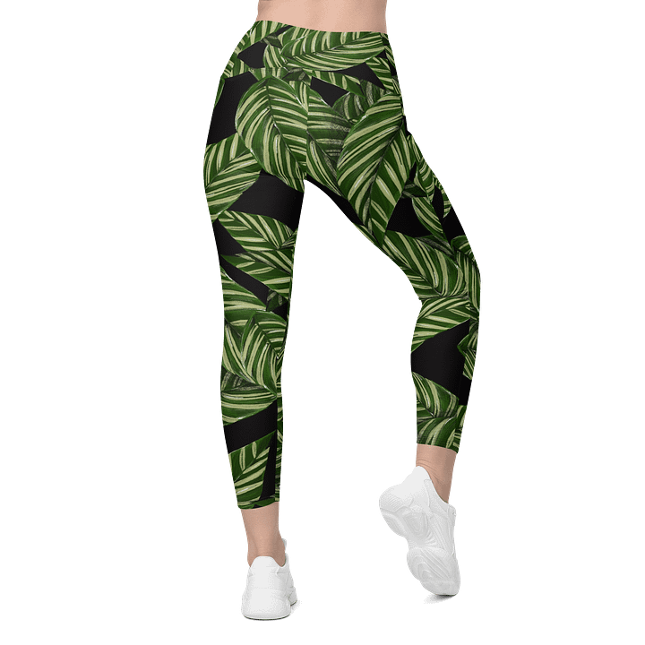 Barry Grady Leaf Crossover Leggings with Pockets product image (2)