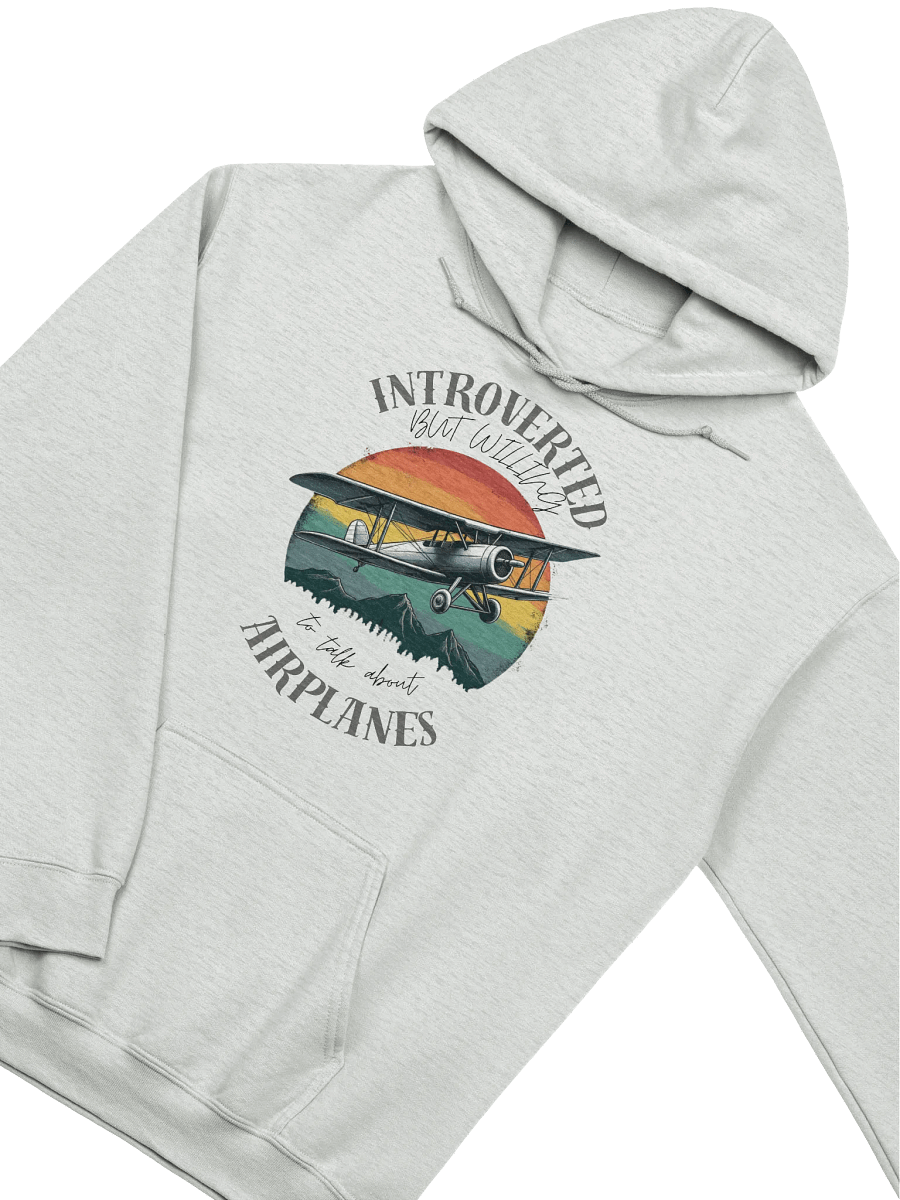 Introverted But willing to talk about airplanes hoodie product image (4)