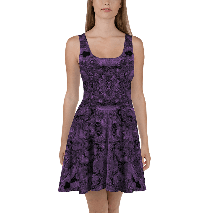 pink lines dark - moon dress product image (2)