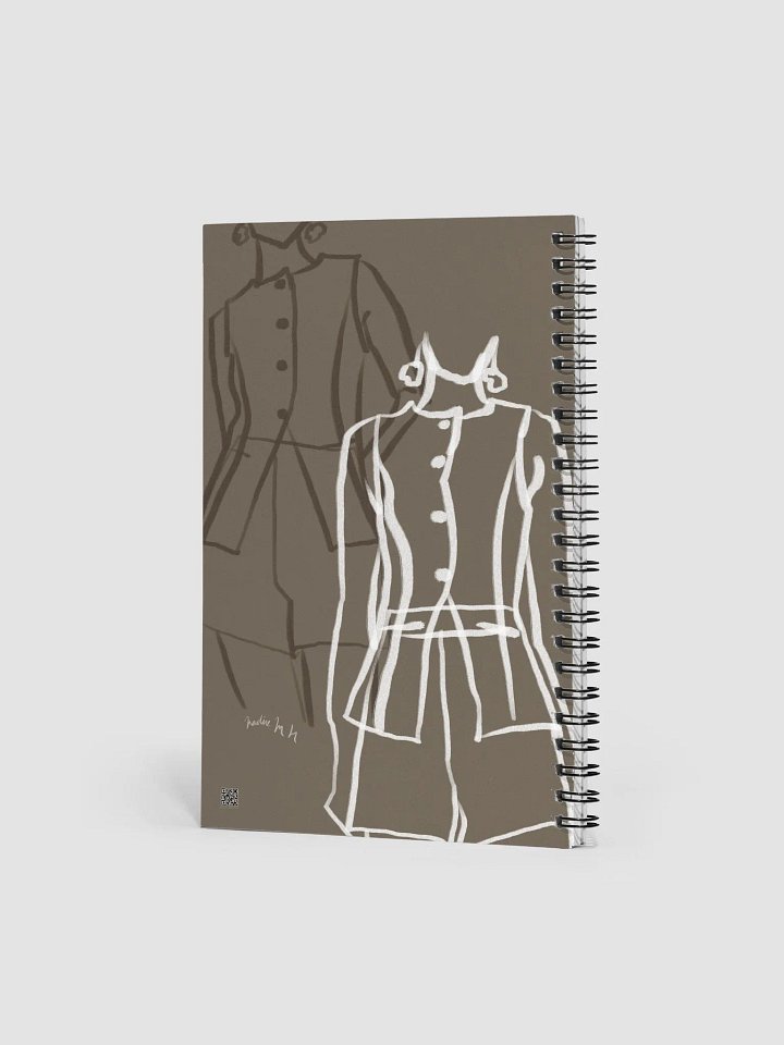 Minimalist Fashion Sketch Spiral Notebook product image (2)