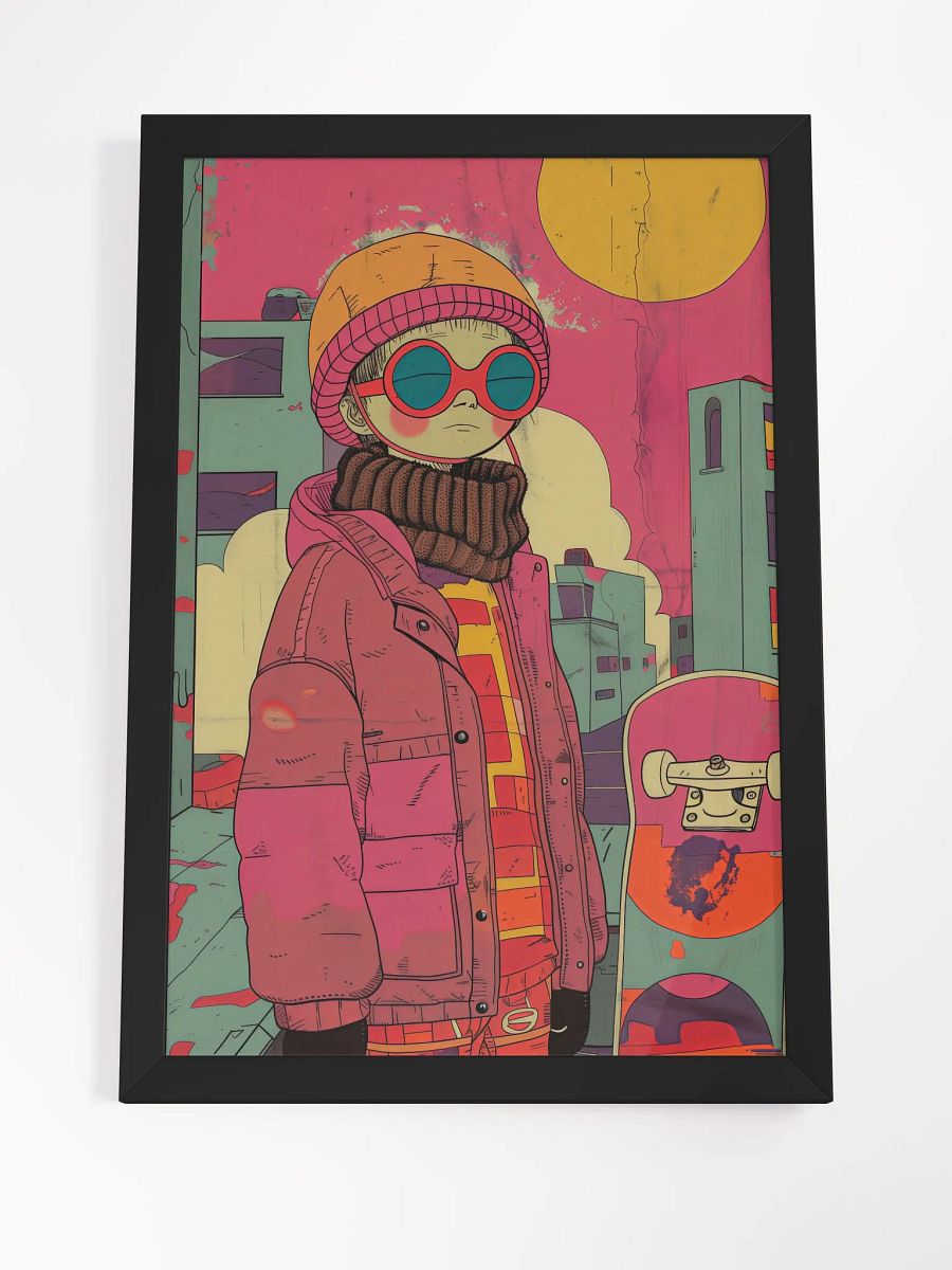 Urban Winter Vibes Pop Art Poster - Framed product image (8)