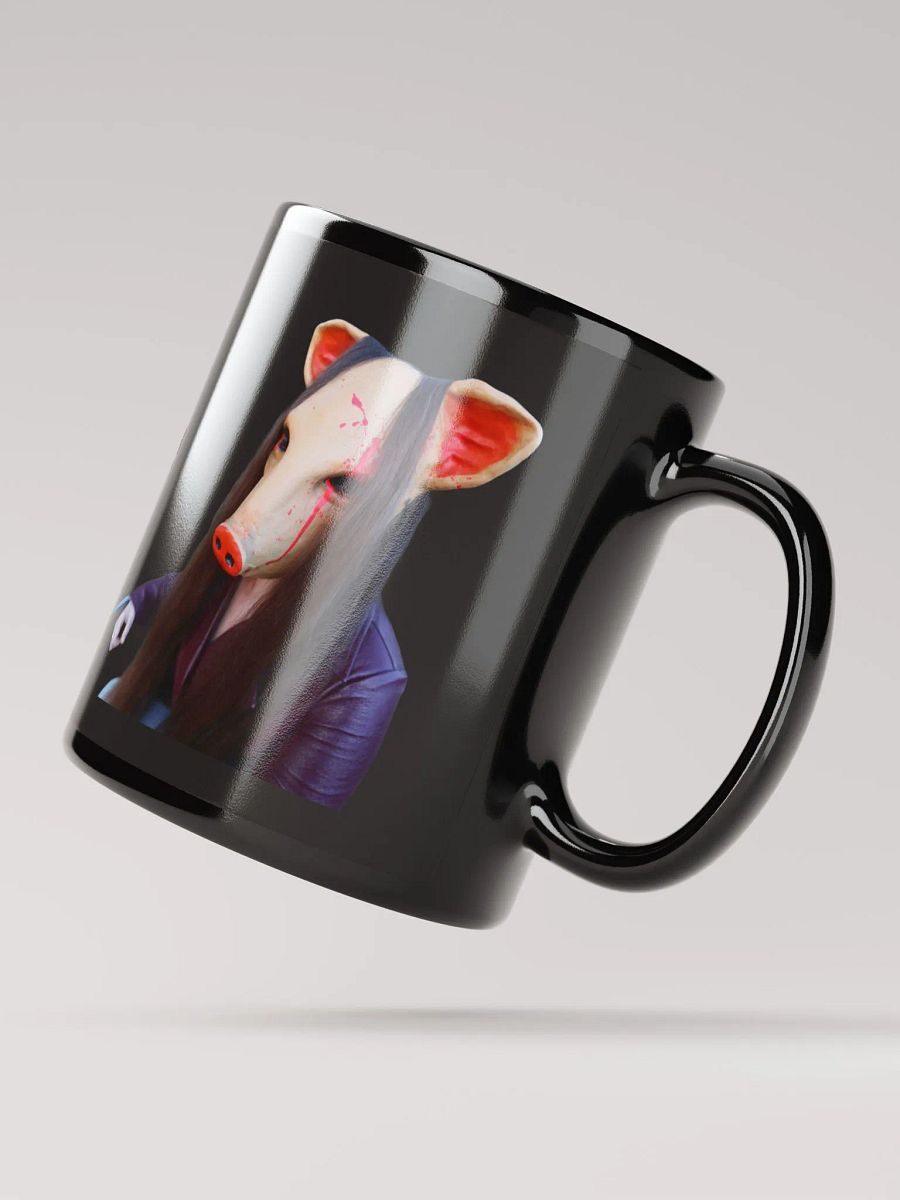 Piggy Black Mug product image (4)