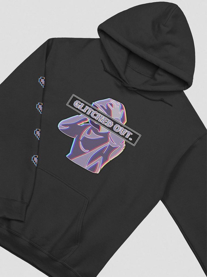 GLITCHED OUT - Hoodie with sleeve print product image (2)