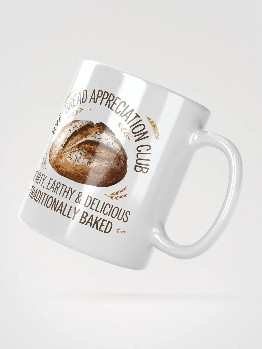 Rye Bread Appreciation Club White Glossy Mug product image (3)