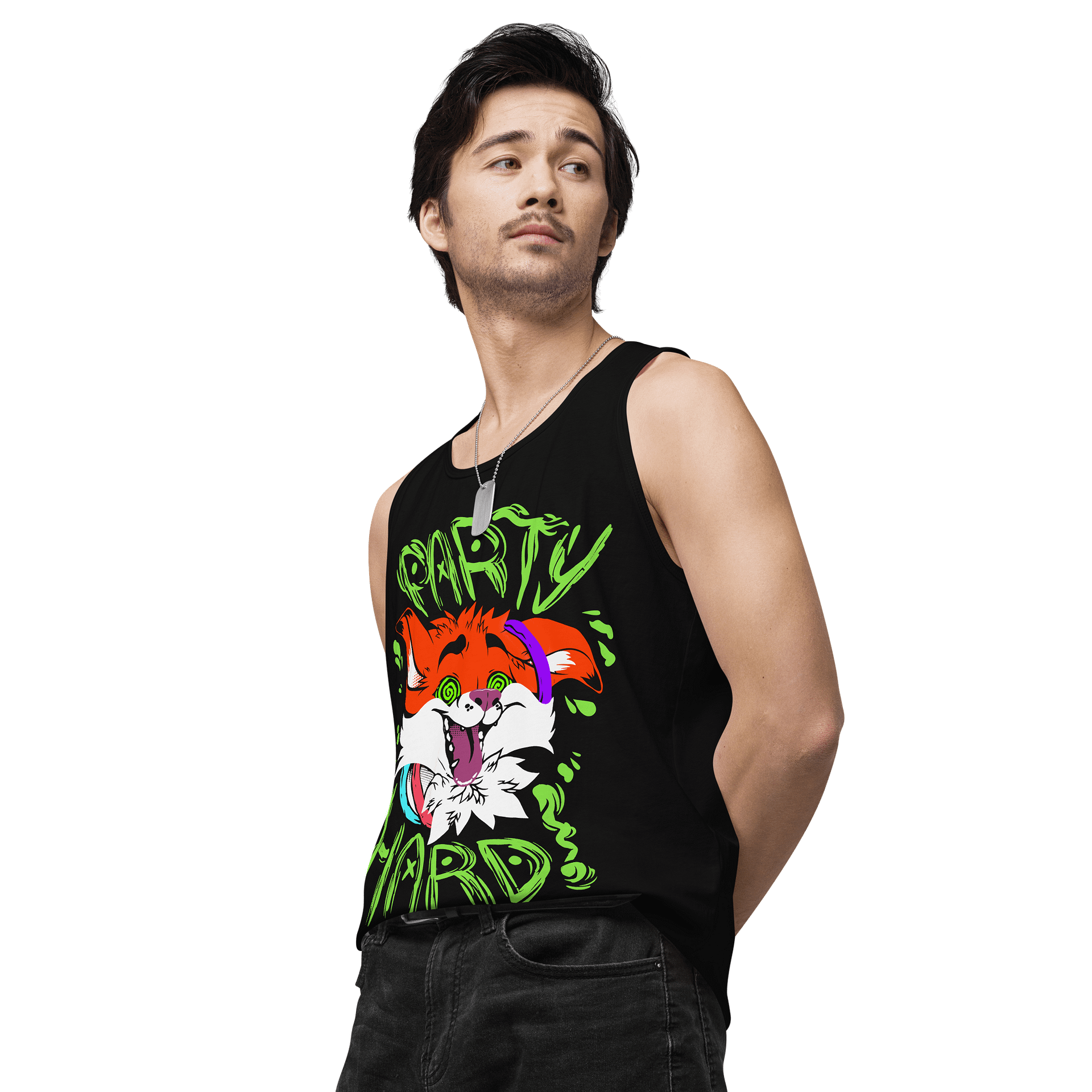 Party Hard Fox Tank Top product image (4)
