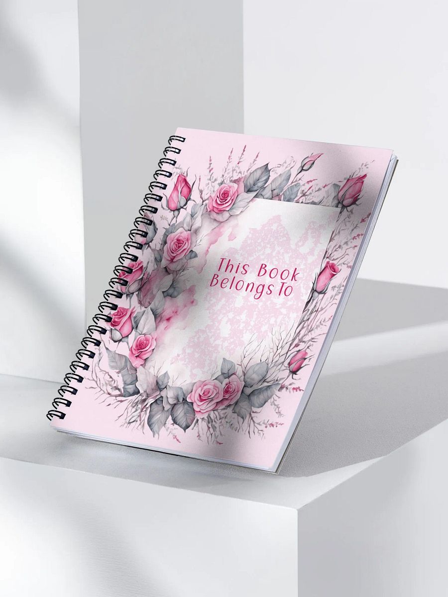 Enchanted Rose Spiral Notebook product image (5)