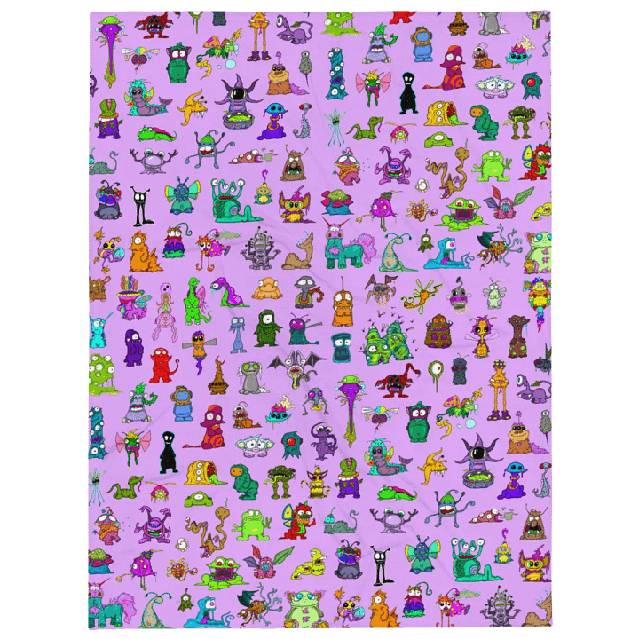 All Voidlings All The Time Blanket - Pink product image (1)