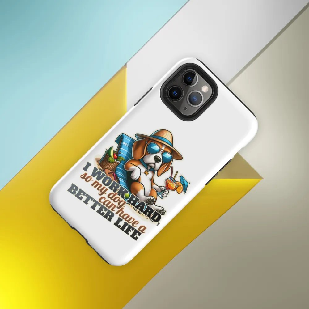 Work Hard - Beagle Beach - Tough Case for iPhone® product image (33)