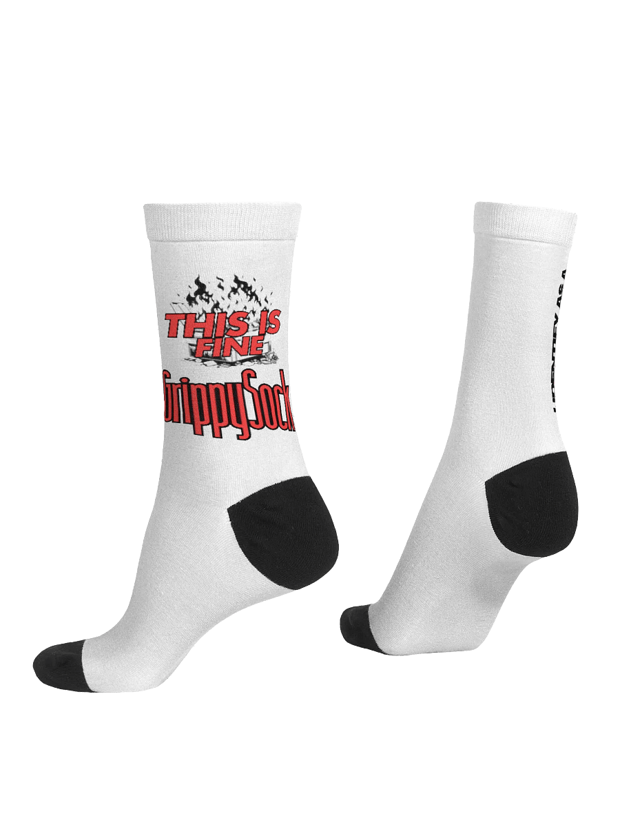 THIS IS FINE GRIPPY SOCK product image (3)