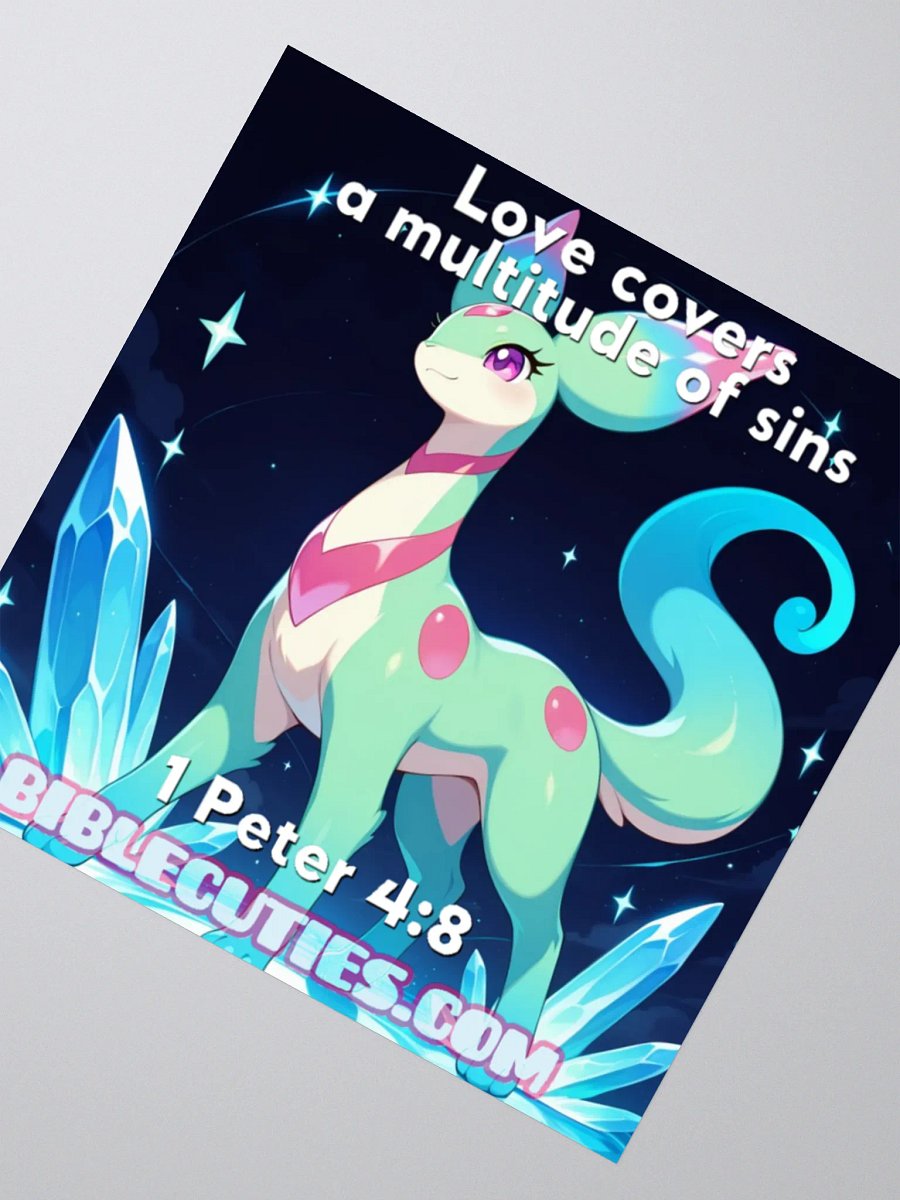 Bible Cuties Leah - Love covers a multitude of sins Sticker product image (4)