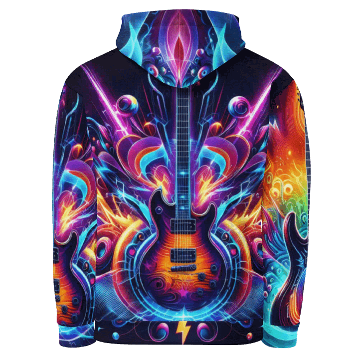 Guitar Musical Instrument - All-Over Unisex Hoodie #12 product image (2)