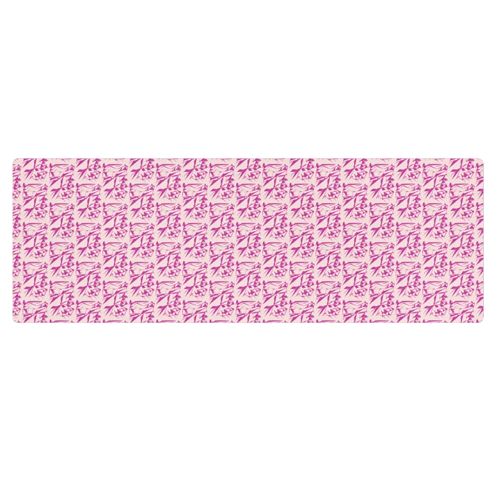Miniday Designs Pink Floral Yoga Mat product image (1)