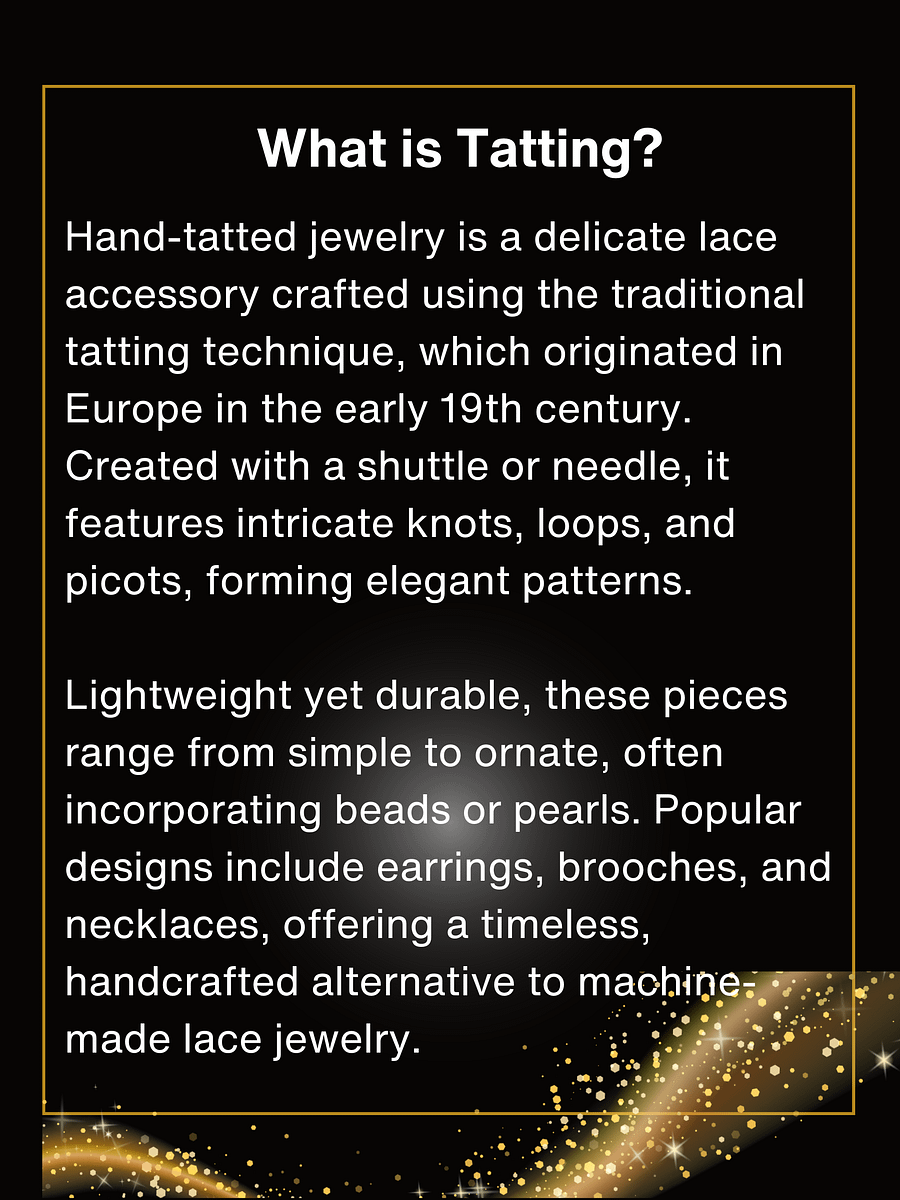 Lace Earrings with 14K Gold-filled Posts and Beads product image (3)