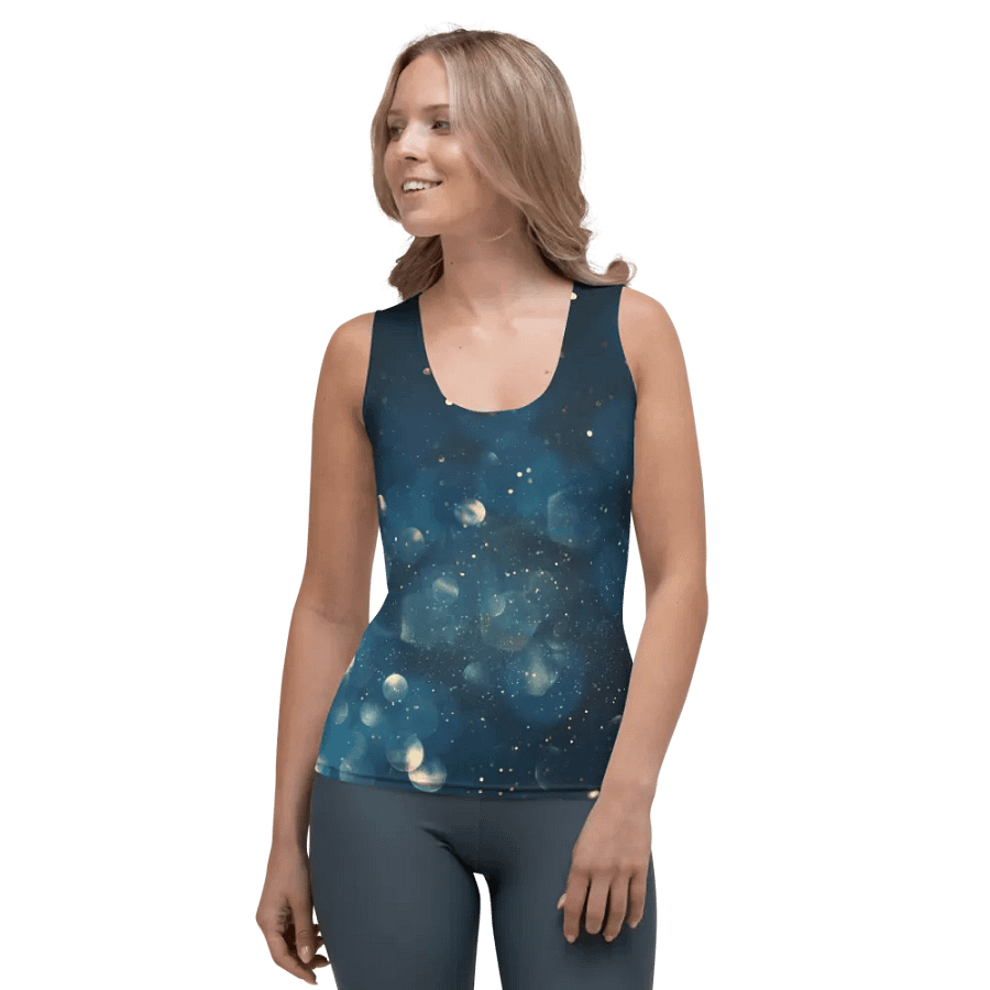 Starry Night Fitted Tank Top product image (6)