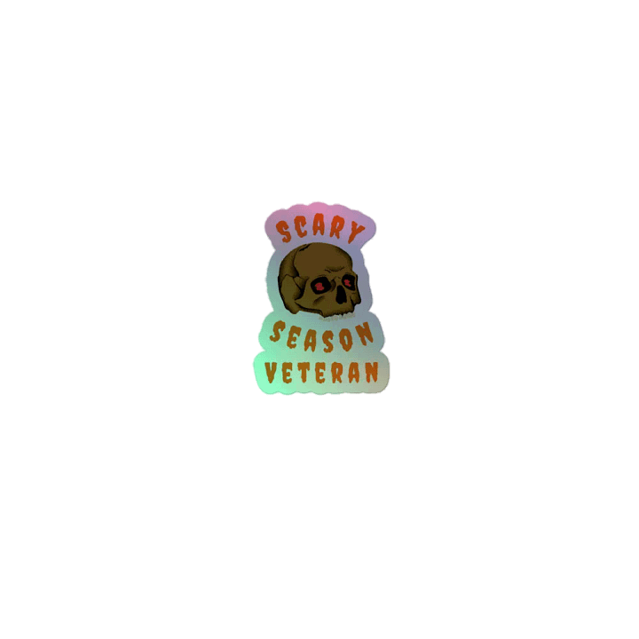 Scary Season Veteran holographic stickers product image (1)