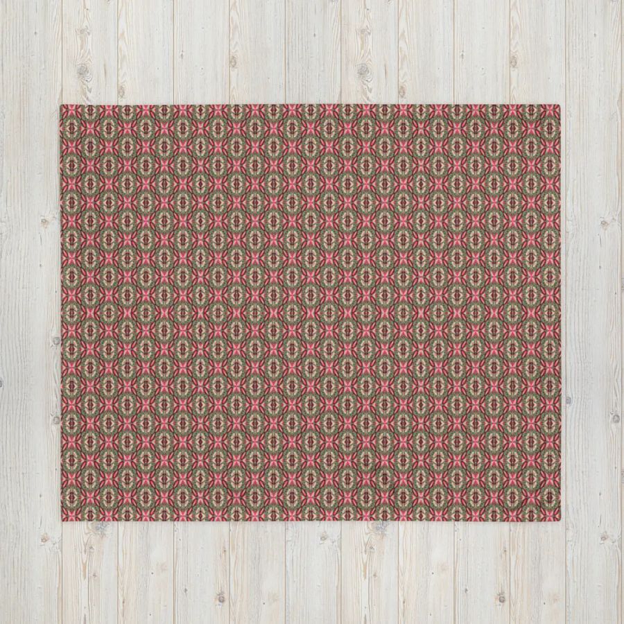 Vibrant Diamond & Floral Throw Blanket product image (6)