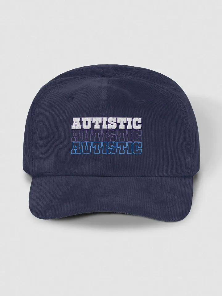 AUTISTIC corduroy dad hat product image (26)